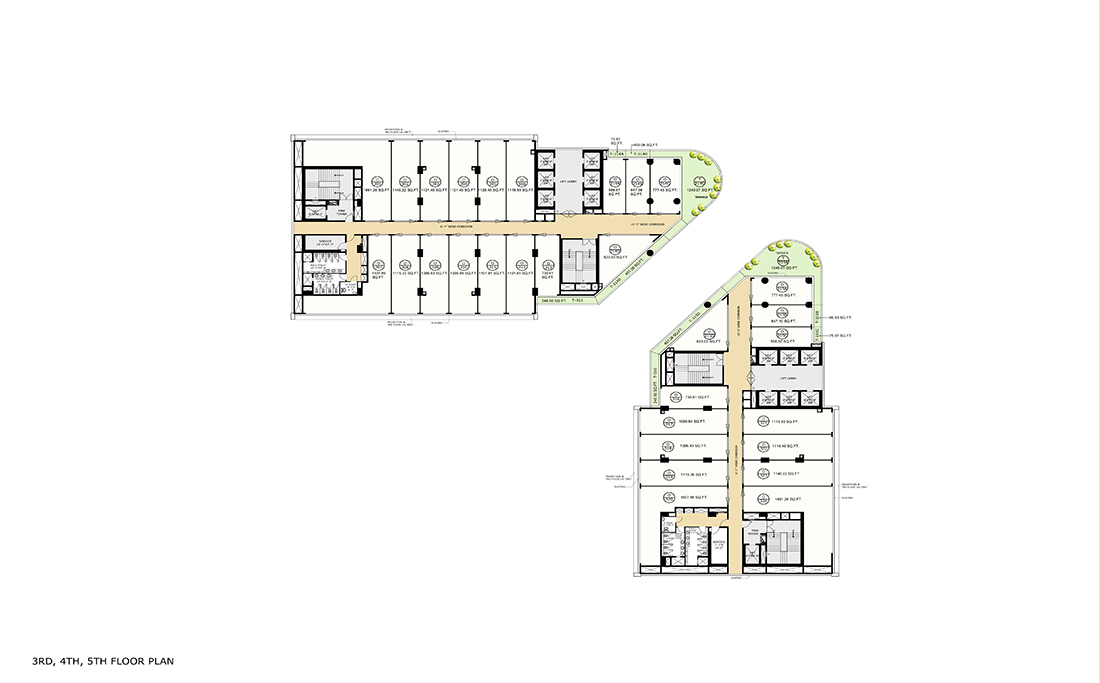 3rd To 5th Floor Plan